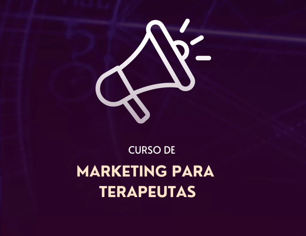Ícone de megafone representando estratégias de marketing para terapeutas e astrólogos.